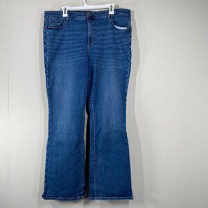 Ann Taylor Women's Boot Cut Jeans in Medium Blue Denim